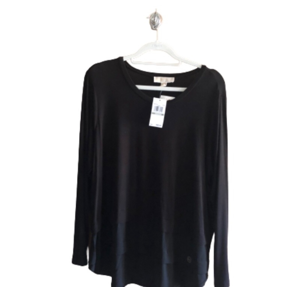 Women’s MICHAEL Michael Kors black pullover top Size 1X